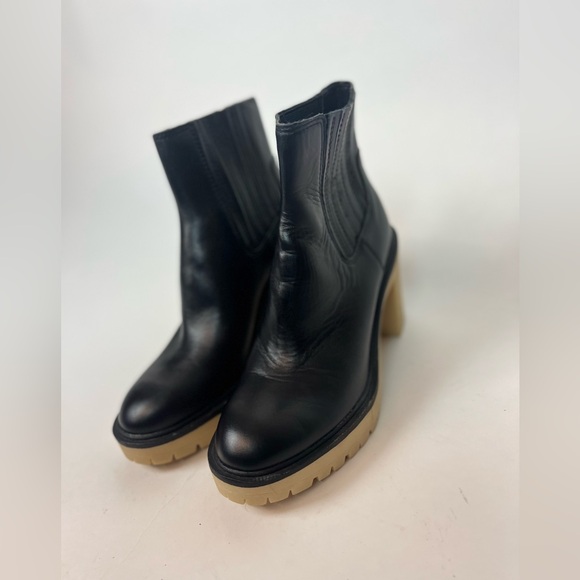 Dolce Vita Caster H2O Booties in Black Leather Anthropologie - Picture 8 of 14